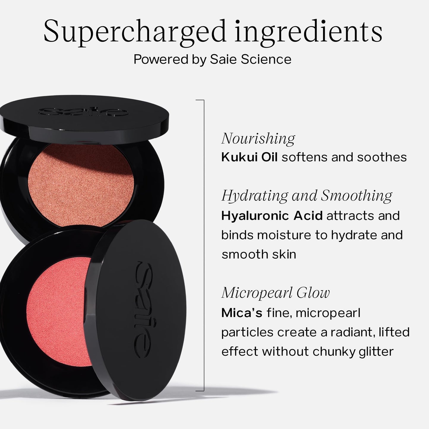 Saie Glow Sculpt Multi-Use Highlighter + Cream Blush - Lightweight Highlighter Makeup with Hyaluronic Acid + Micropearl for Radiant, Glowing Skin - Mauveglow (.02 oz) - dailyvitalstore