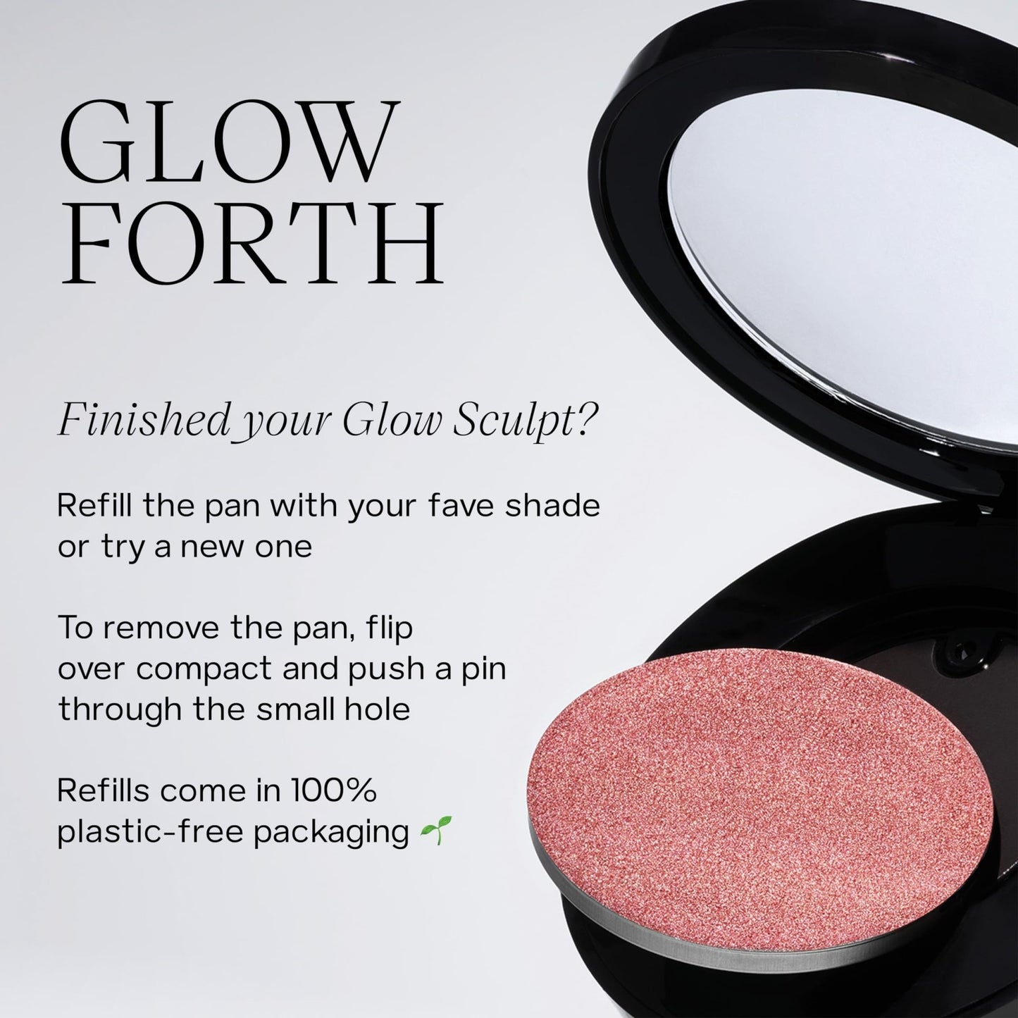 Saie Glow Sculpt Multi-Use Highlighter + Cream Blush - Lightweight Highlighter Makeup with Hyaluronic Acid + Micropearl for Radiant, Glowing Skin - Mauveglow (.02 oz) - dailyvitalstore