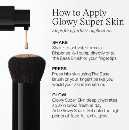 Saie Glowy Super Skin Tint Liquid Foundation - Weightless + Dewy Foundation with Lightweight Medium Coverage - Hydrating Face Makeup + Skin Care Serum Hybrid with Hyaluronic Acid - Shade 11 (1.01 oz) - dailyvitalstore