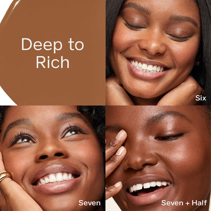 Saie Hydrabeam Under Eye Brightener - Sheer + Hydrating Concealer with Glycerin, Squalane + Cucumber Extract - Brightening Under Eye Concealer + Corrector for Even, Glowing Skin - Shade 6 (0.2 oz) - dailyvitalstore