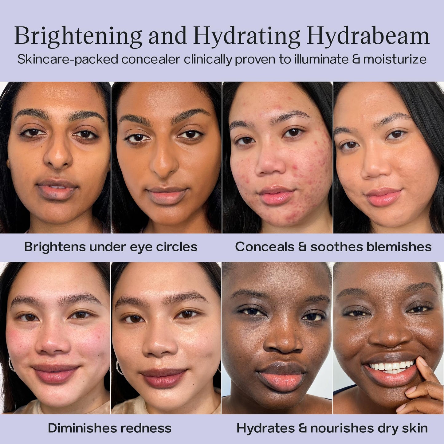 Saie Hydrabeam Under Eye Brightener - Sheer + Hydrating Concealer with Glycerin, Squalane + Cucumber Extract - Brightening Under Eye Concealer + Corrector for Even, Glowing Skin - Shade 6 (0.2 oz) - dailyvitalstore