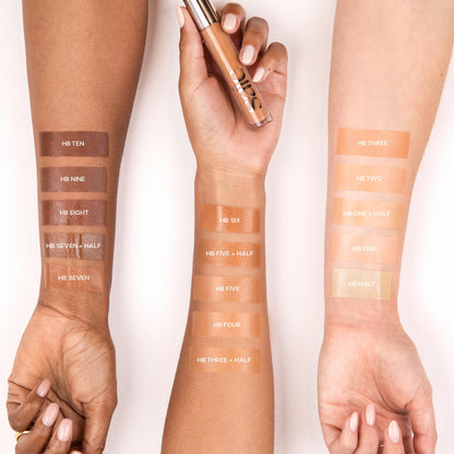 Saie Hydrabeam Under Eye Brightener - Sheer + Hydrating Concealer with Glycerin, Squalane + Cucumber Extract - Brightening Under Eye Concealer + Corrector for Even, Glowing Skin - Shade 6 (0.2 oz) - dailyvitalstore