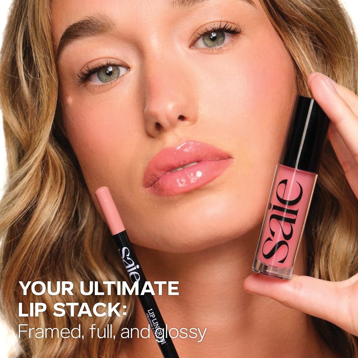 Saie Lip Liner 101 - Lip Pencil Made with a Creamy, Soft Matte Formula for a Naturally Framed or Fully Filled Look - Supercharged with Shea Butter & Jojoba Oil - Tease (.05 oz) - dailyvitalstore