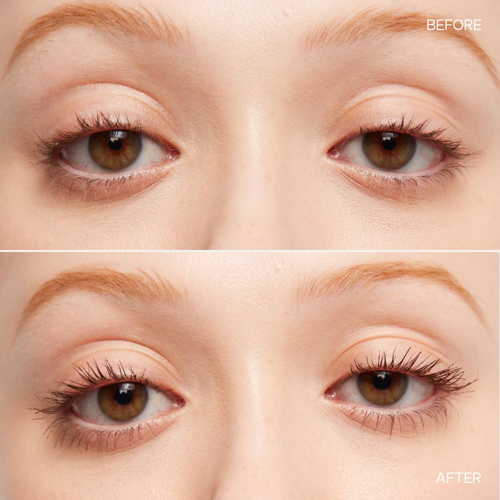 Saie Mascara 101 - Lash Lengthening Mascara for Thick, Bold, Lifted Lashes - Buildable Eye Makeup Formulated to Strengthen and Condition with Rich Nutrients - Brown (0.31 oz) - dailyvitalstore