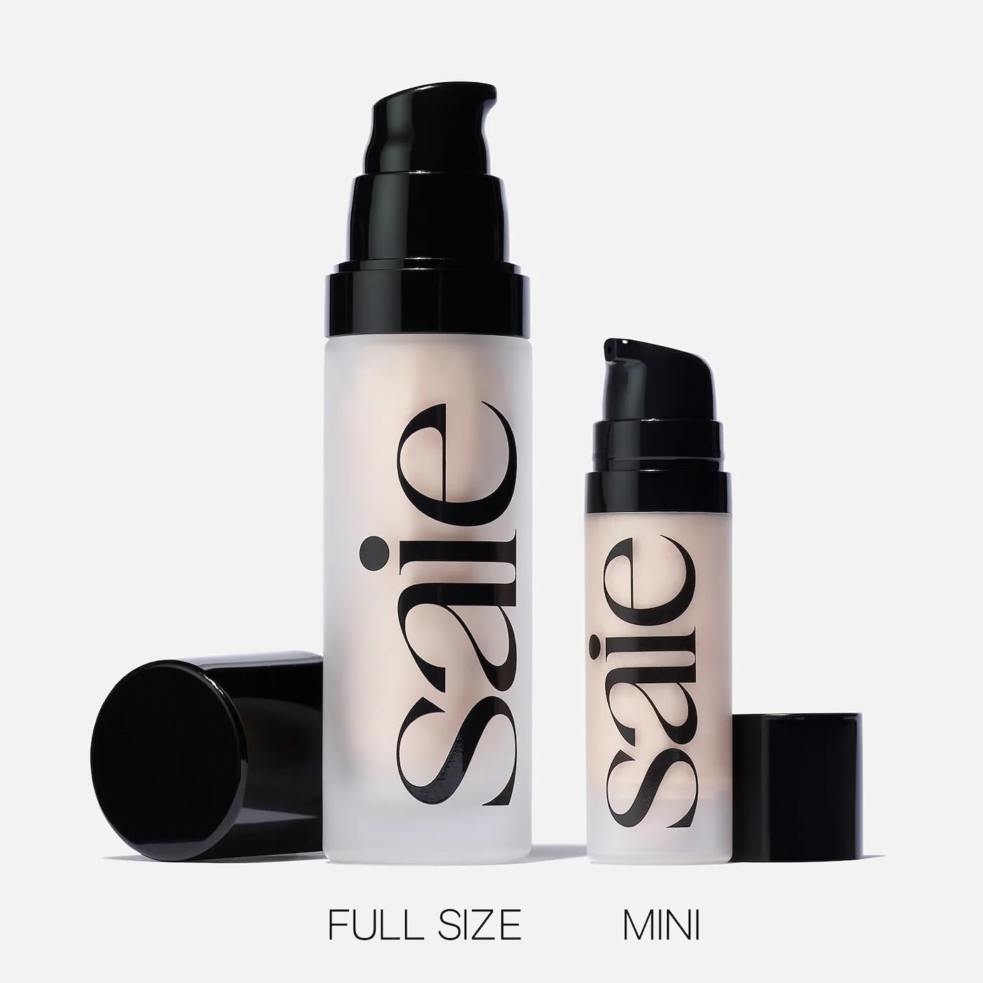 Saie Mini Glowy Super Gel - Hydrating Makeup Primer and Illuminating Glow Serum Enriched with Vitamin C and Squalane Oil - All-Over Liquid Highlighter Makeup for Instant Glass Skin - Starglow (0.5 oz) - dailyvitalstore