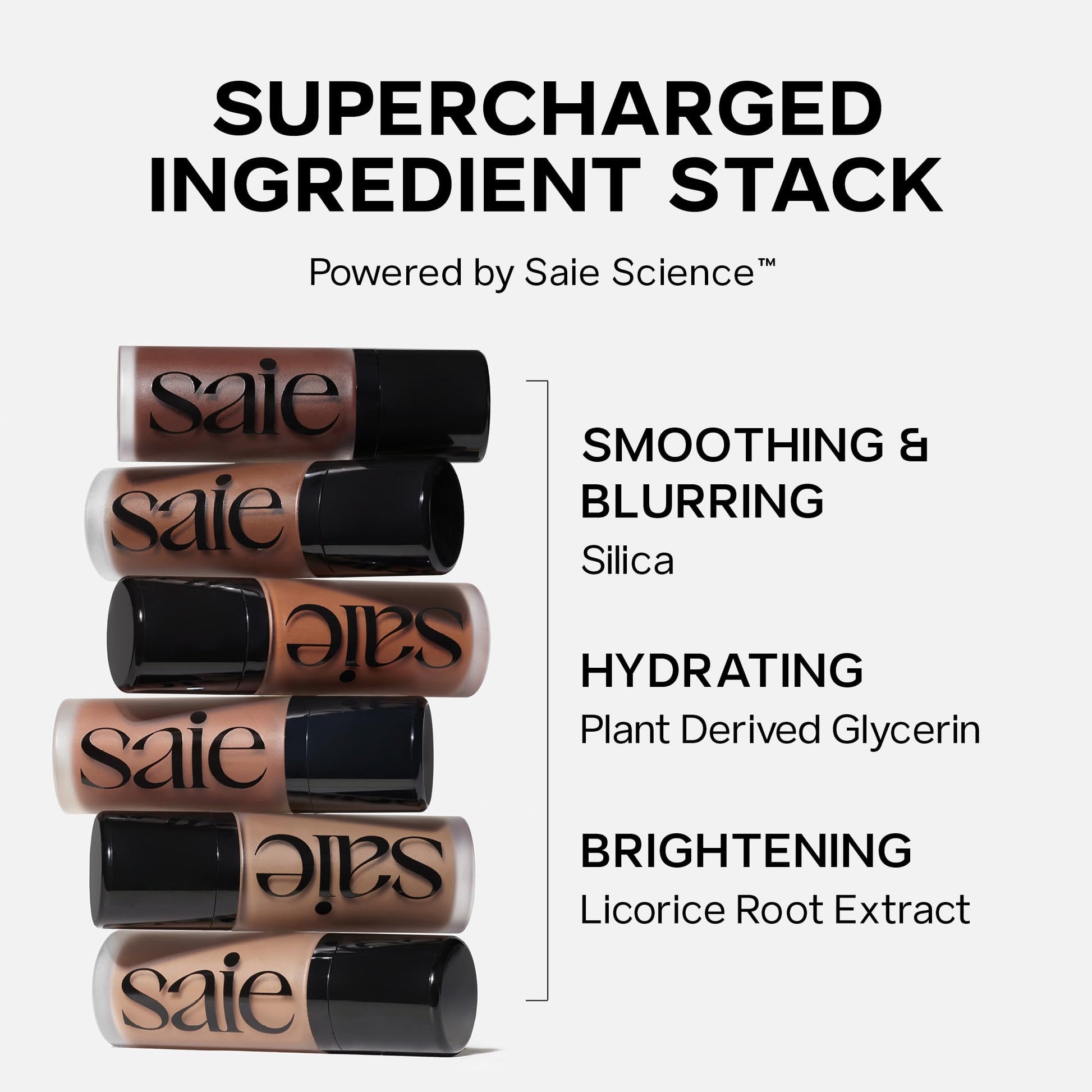 Saie Radiant Glow Duo - Dew Bronze Soft-Focus Liquid Bronzer in Sail (0.4 oz) & Mini Glowy Super Gel Lightweight Illuminator in Sunglow (0.5 oz), Hydrating Makeup Essentials for a Sun-Kissed Glow - dailyvitalstore