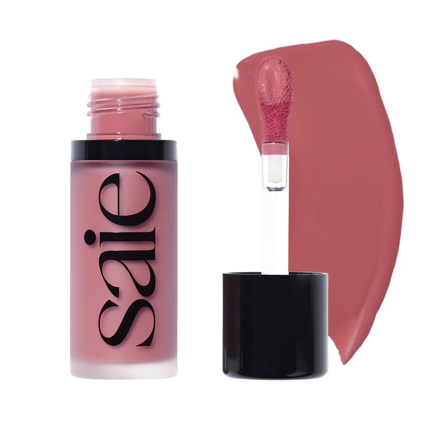 Saie Radiant Glow Duo - Dew Liquid Blush (Chilly, .40 oz) + Glowy Super Gel (Starglow, 1 oz) - Hydrating Cream Blush & Illuminating Primer for a Luminous, Natural Finish - dailyvitalstore