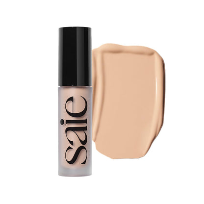 Saie Slip Tint Radiant Cream Concealer & All-Over Face Makeup - Concealer for Dark Circles, Redness & Blemishes - Lightweight Makeup Made with Hydrating Hyaluronic Acid - Shade 6 (0.17 oz) - dailyvitalstore