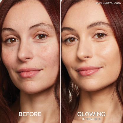 Saie Slip Tint Radiant Cream Concealer & All-Over Face Makeup - Concealer for Dark Circles, Redness & Blemishes - Lightweight Makeup Made with Hydrating Hyaluronic Acid - Shade 6 (0.17 oz) - dailyvitalstore
