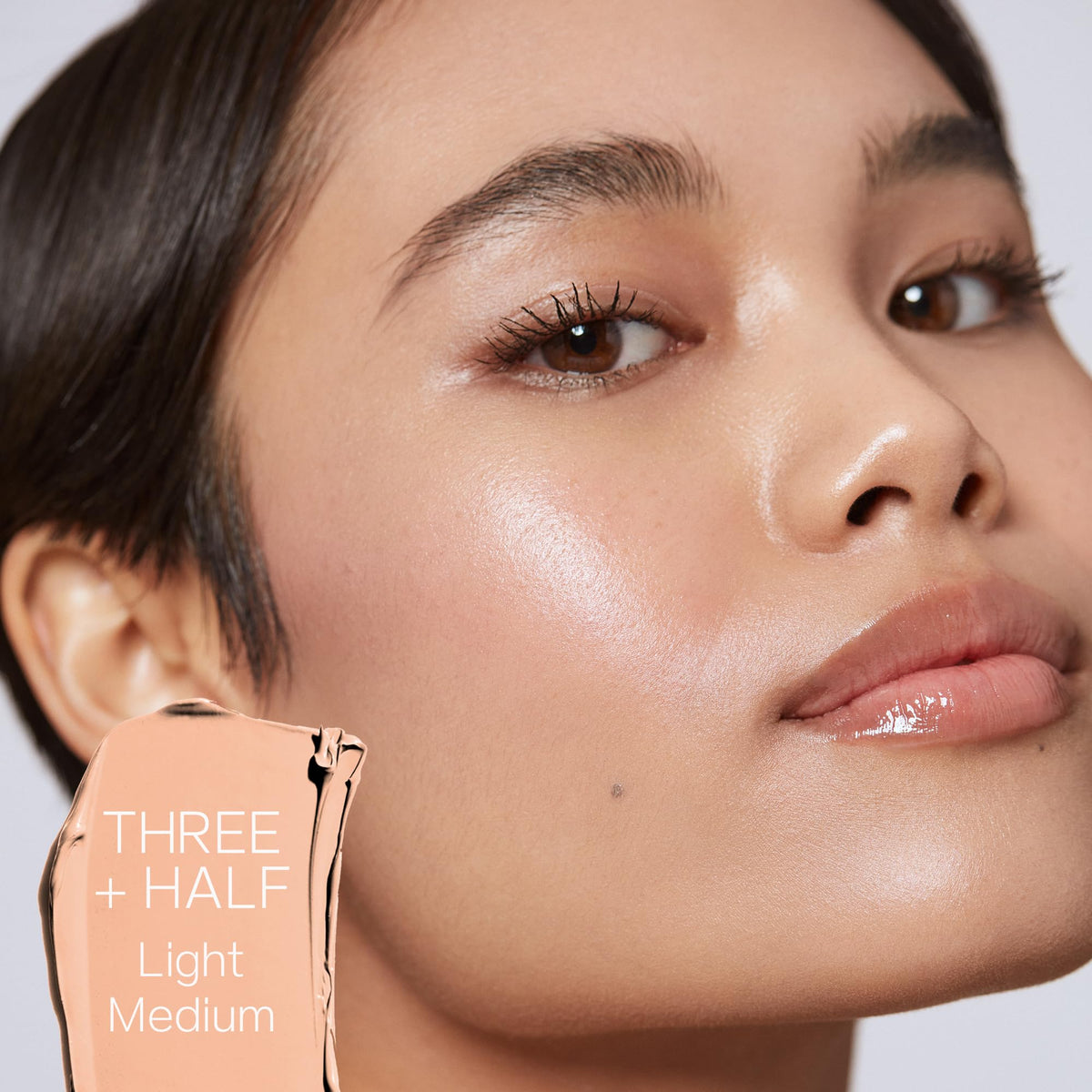 Saie Slip Tint Tinted Moisturizer with SPF 35 - Light Coverage, Glowy Skin Tint & Mineral Sunscreen for Face with Hydrating Hyaluronic Acid - Summer Makeup Essential - Shade Three + Half (1.35 oz) - dailyvitalstore