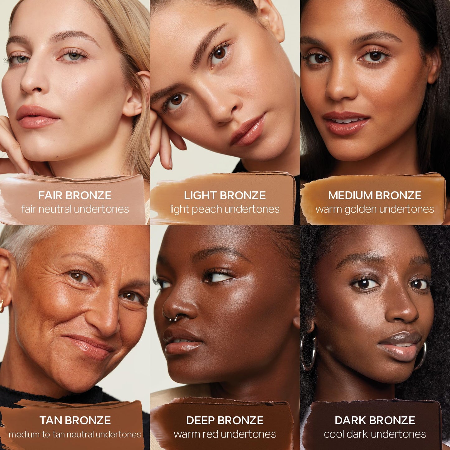 Saie Sun Melt Duo - The Big Brush - Soft, Multi-Use Liquid + Cream Makeup Brush With Synthetic Bristles Bundled With Sun Melt Bronzer in Tan Bronze - Buildable Cream Contour with Velvet Finish (1 oz) - dailyvitalstore
