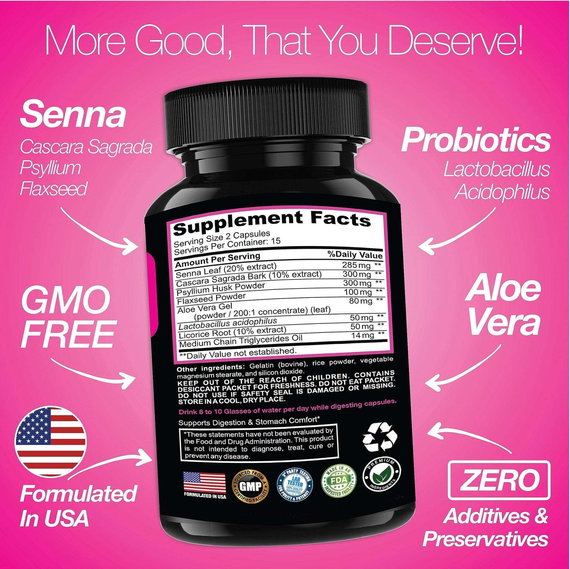 Saint Mingiano 7 Day Cleanse Program | Colon Detox with Natural Laxative for Constipation & Bloating | Extra-Strength Senna - dailyvitalstore