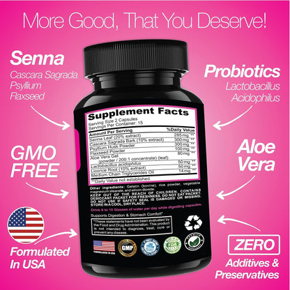 Saint Mingiano 7 Day Cleanse Program | Colon Detox with Natural Laxative for Constipation & Bloating | Extra-Strength Senna - dailyvitalstore