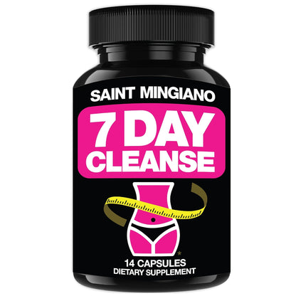 Saint Mingiano 7 Day Cleanse Program | Colon Detox with Natural Laxative for Constipation & Bloating | Extra-Strength Senna - dailyvitalstore