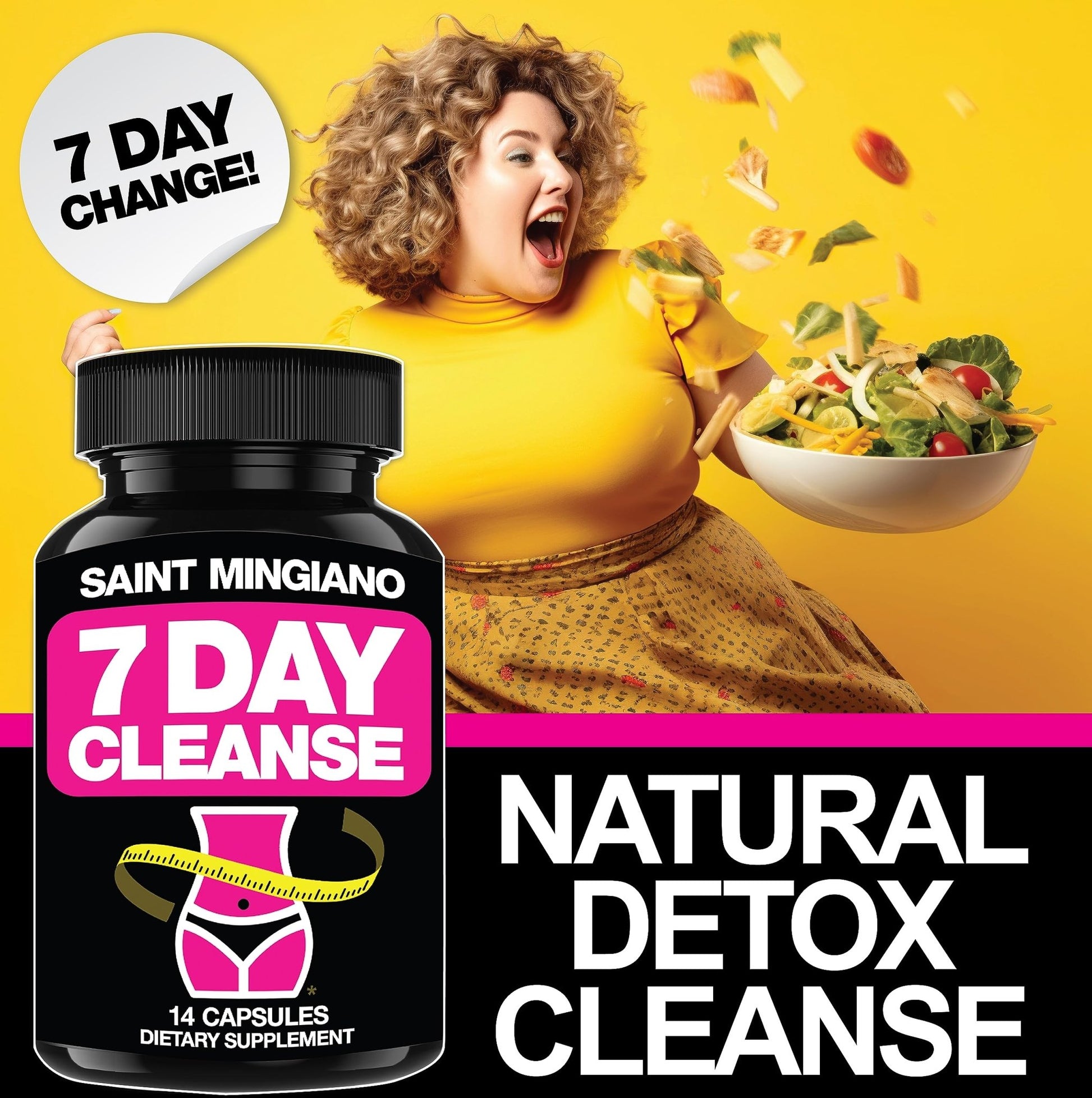 Saint Mingiano 7 Day Cleanse Program | Colon Detox with Natural Laxative for Constipation & Bloating | Extra-Strength Senna - dailyvitalstore