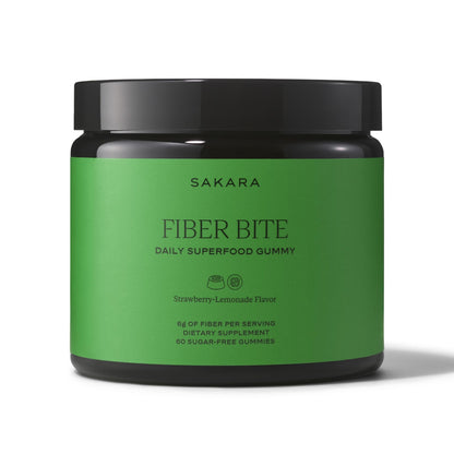 SAKARA Fiber Gummies for Gut Health & Digestive Support | 6g Prebiotic Fiber | Sugar-Free, Plant-Based | Strawberry Lemonade | 60 Count - dailyvitalstore