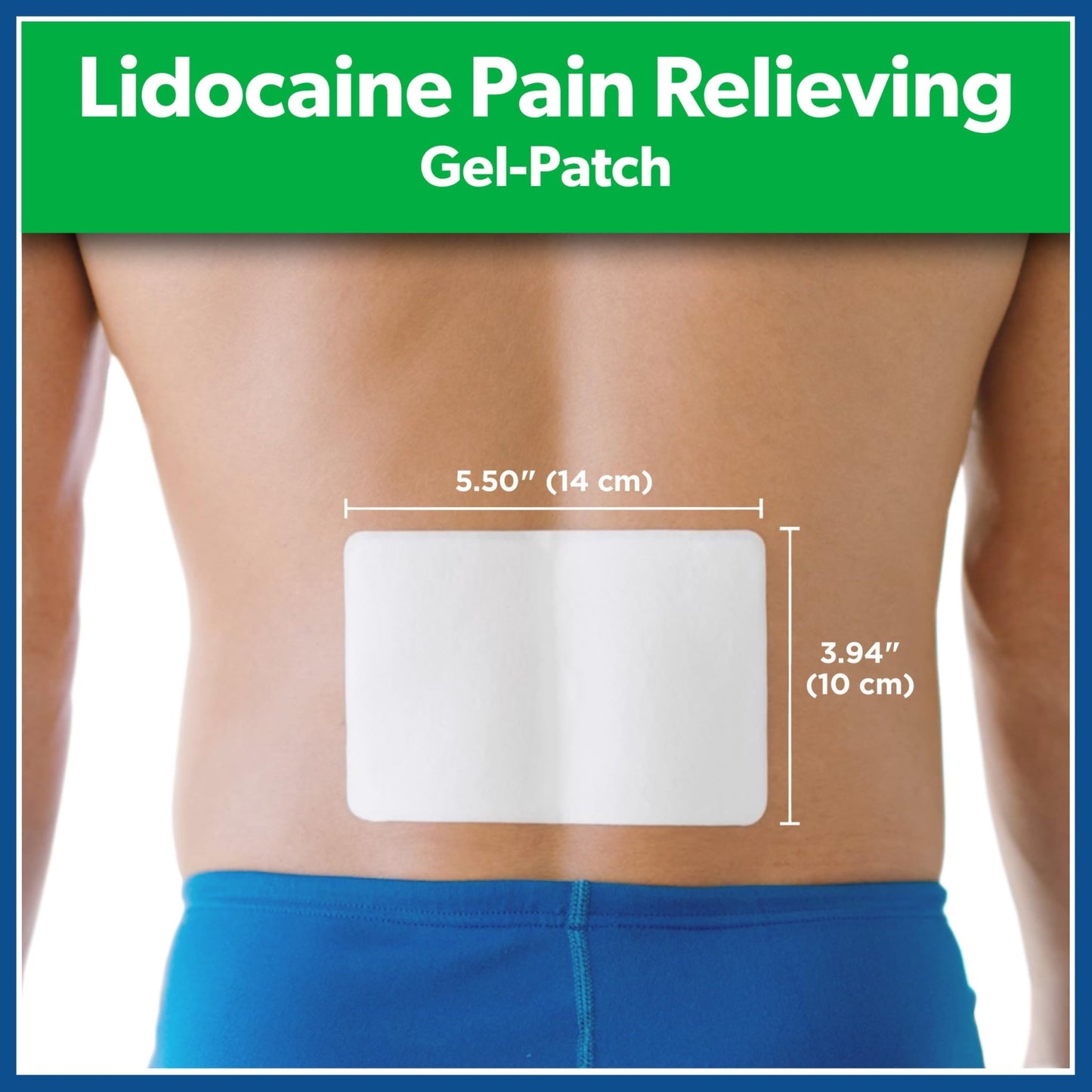 Salonpas Lidocaine 4% Pain Relieving Gel-Patch, 6 Count, for Back, Neck, Shoulder, Knee & Elbow Pain - dailyvitalstore