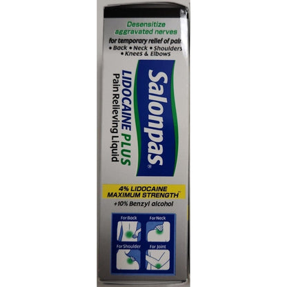 Salonpas LIDOCAINE Plus Liquid (Pack of 4) - dailyvitalstore