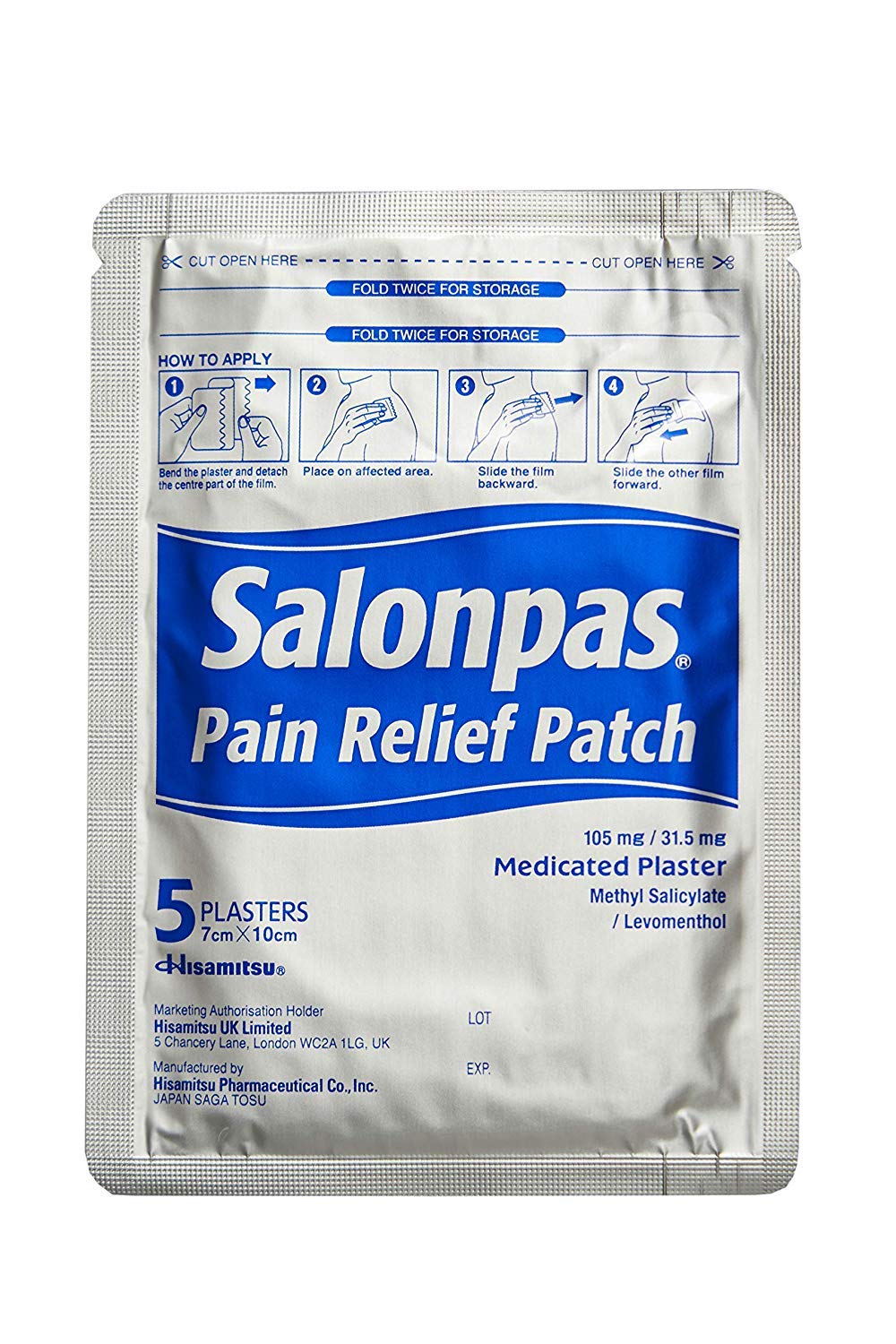 Salonpas Pain Relief Patches 5 Each - dailyvitalstore