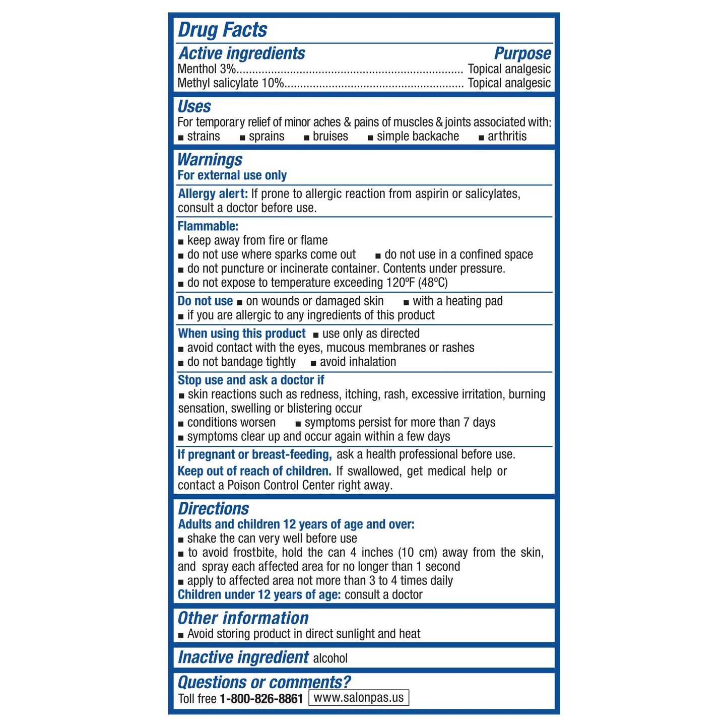 Salonpas pain relieving jet spray - 4 oz (2 PACK) - dailyvitalstore