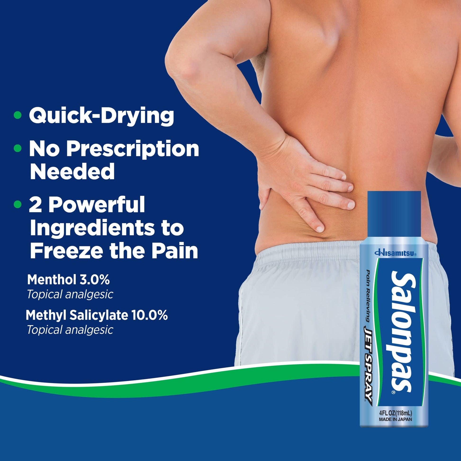 Salonpas Pain Relieving Jet Spray 4FL OZ 118ML - dailyvitalstore