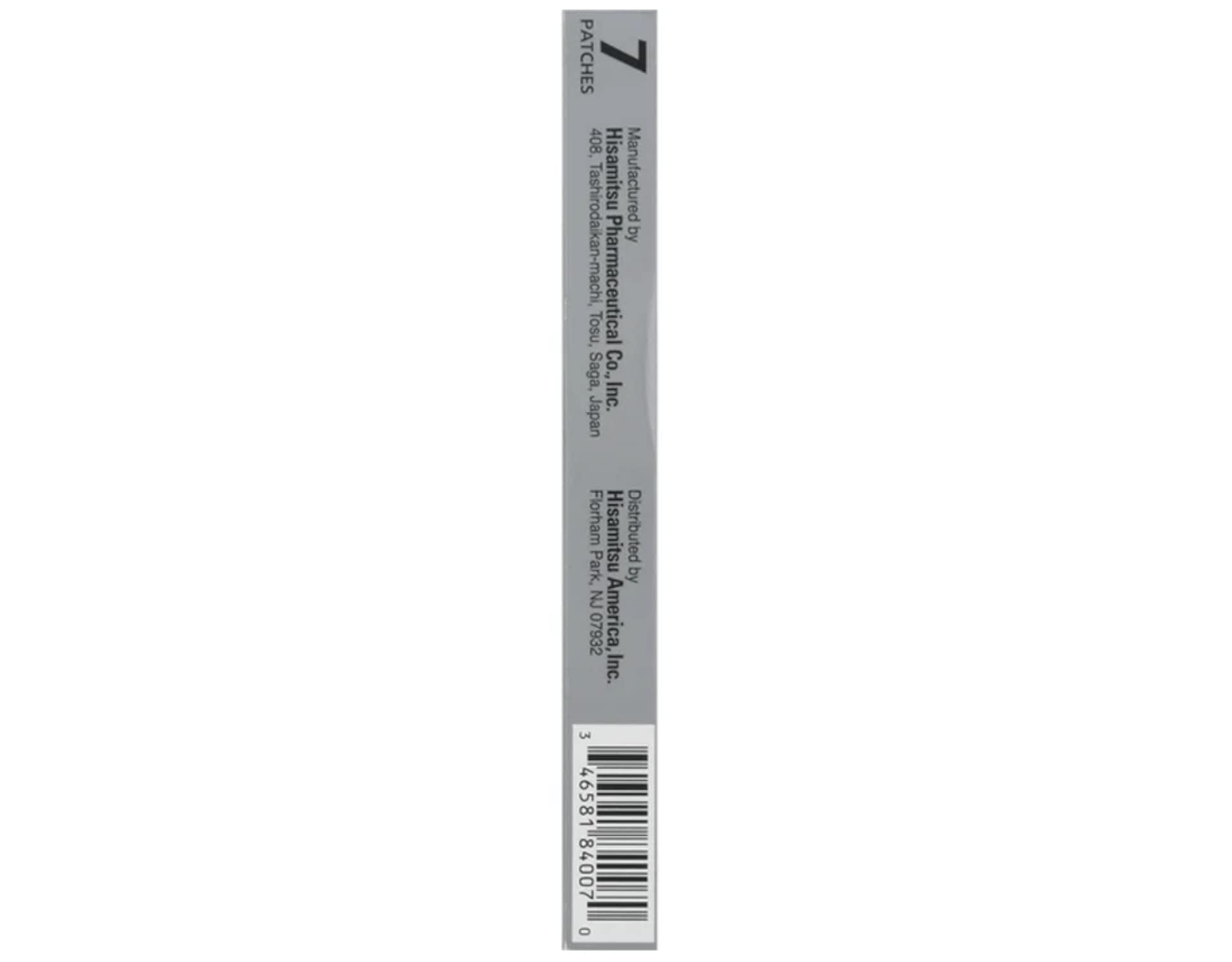 Salonpas Temporary Pain Relieving Flex Patch with Lidocaine 4%, Maximum OTC Strength, Stretchable Thin Fabric, Strong Adhesion, Contours to Body, Apply for Up to 8 Hours 7 ct (Pack of 2) - dailyvitalstore