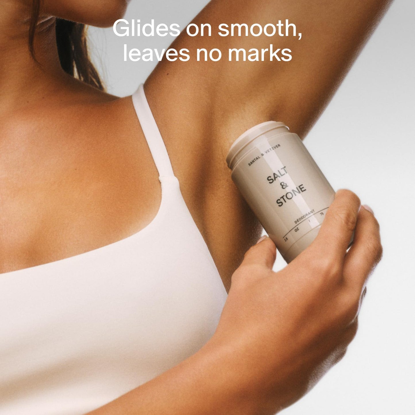 Salt & Stone Aluminum Free Deodorant | Extra Strength 48 Hour Protection for Women & Men | Made with Seaweed Extracts, Niacinamide & Prebiotics | Santal & Vetiver - dailyvitalstore