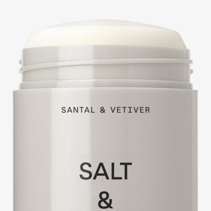 Salt & Stone Aluminum Free Deodorant | Extra Strength 48 Hour Protection for Women & Men | Made with Seaweed Extracts, Niacinamide & Prebiotics | Santal & Vetiver - dailyvitalstore