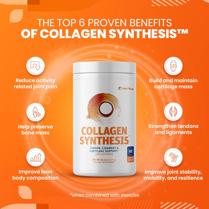 SaltWrap Collagen Synthesis - Collagen Peptides for Joints with Fortigel, Tendoforte, Best Collagen Powder for Tendons, Ligaments, and Cartilage Recovery and Repair, NSF Certified for Sport - dailyvitalstore