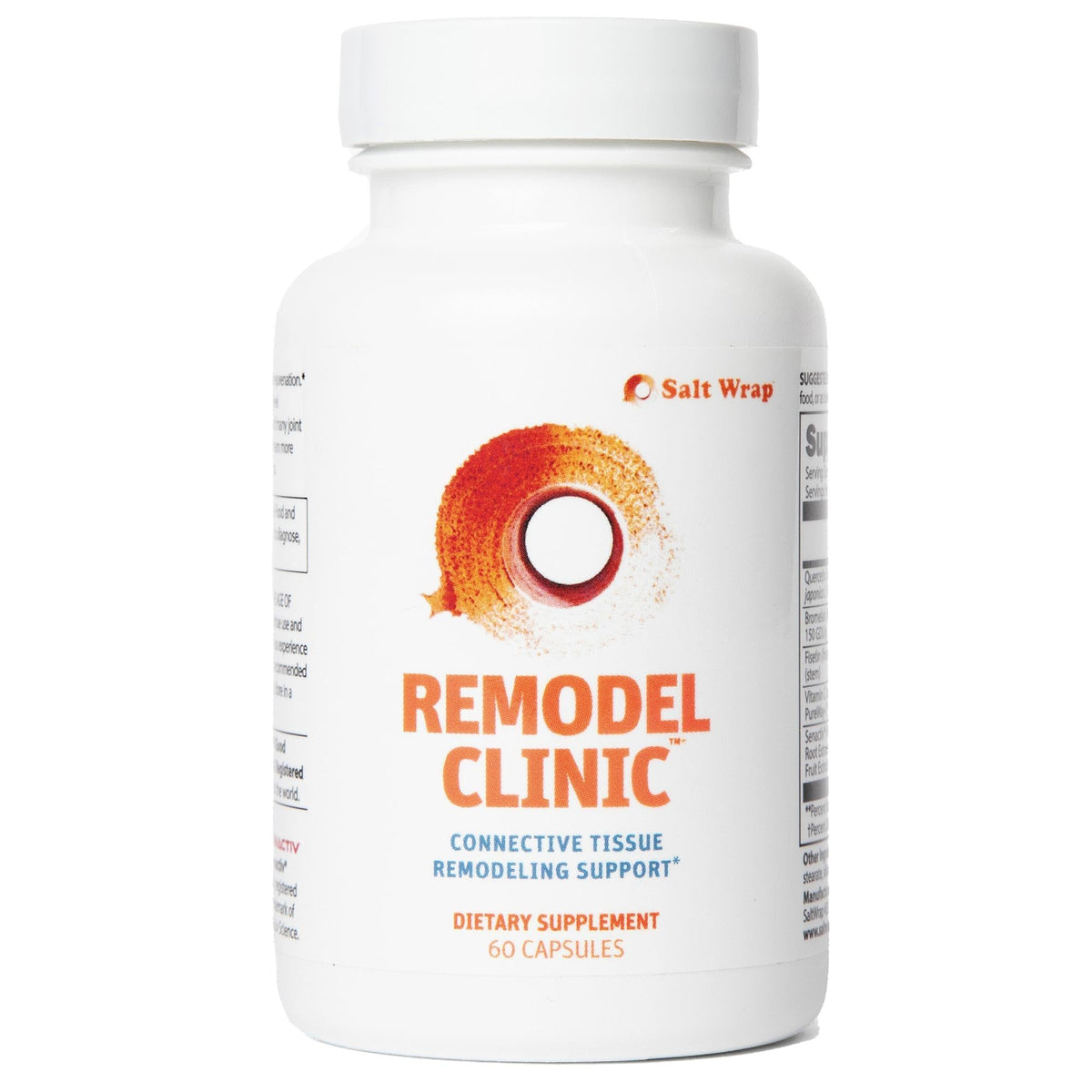 SaltWrap Remodel Clinic - Joint Remodeling Supplement for Senescent Cell Removal and Scar Tissue - Improve Mobility, Reduce Connective Tissue Stiffness - Fisetin, Quercetin, Bromelain - 60 Capsules - dailyvitalstore