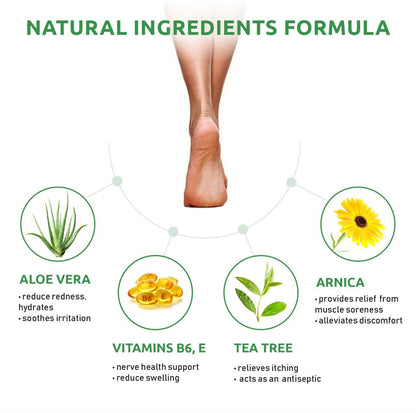 SaluVera Neuropathy Pain Relief Cream - Maximum Strength Nerve Pain Reliever for Foot, Toes, Hands, Legs with Aloe Vera, Arnica, MSM Vitamin B6, and Menthol for Fast-Acting Relief 3oz - dailyvitalstore