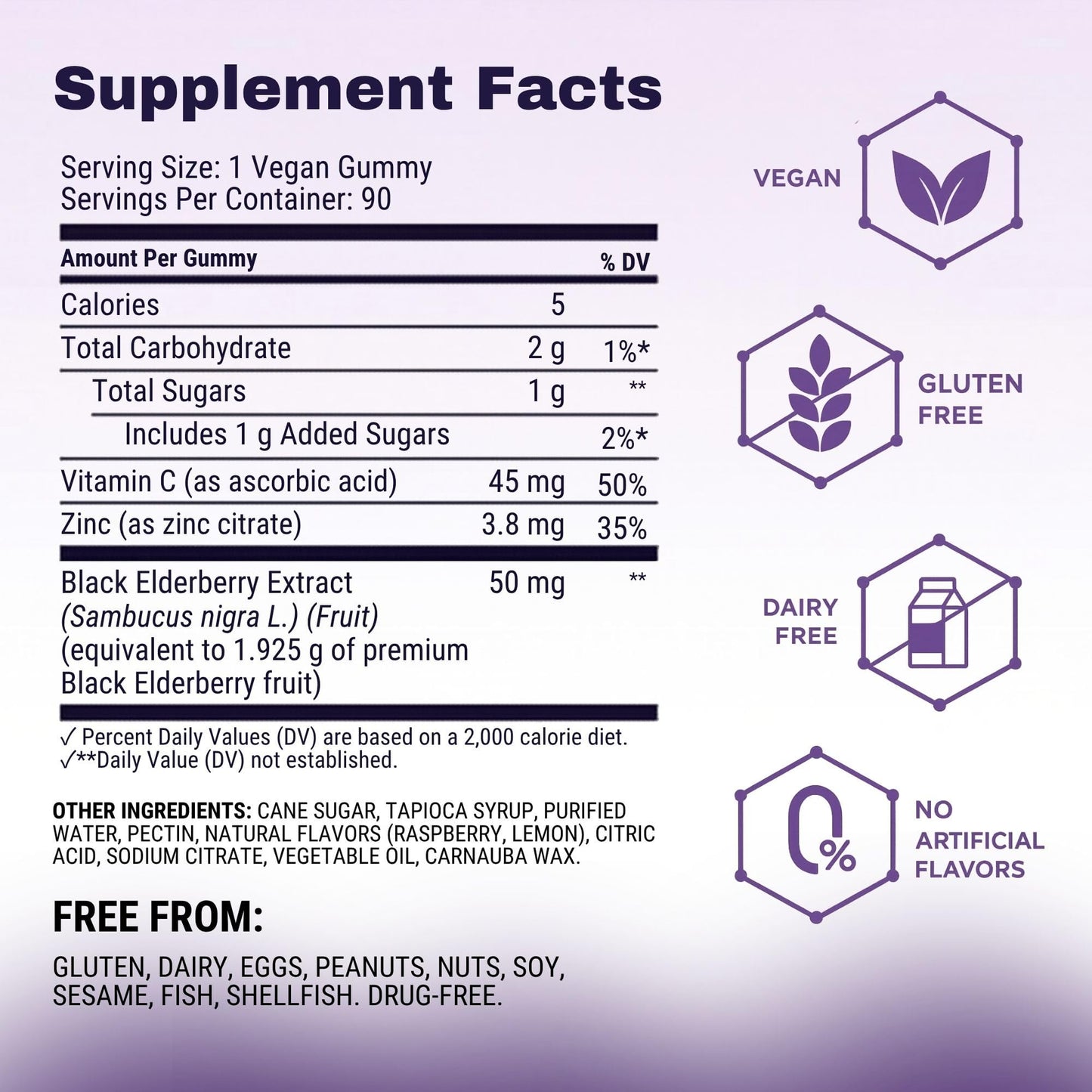 Sambucol Elderberry Gummies - Immune Support Supplement for Adults & Kids with Vitamin C & Zinc, Sambucol Elderberry - dailyvitalstore