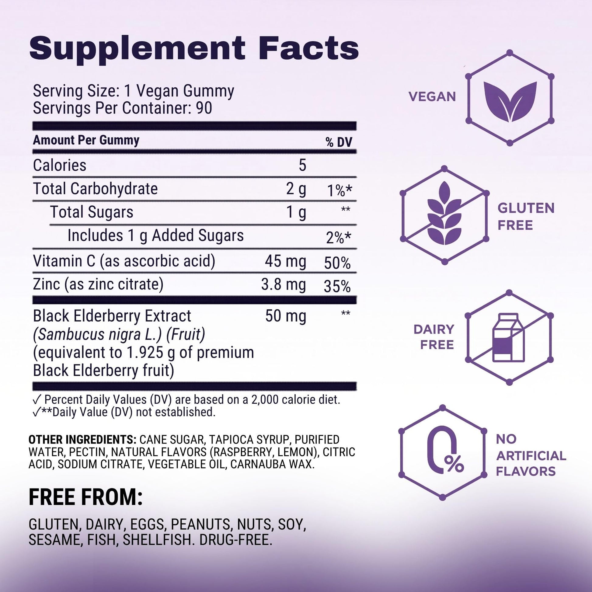 Sambucol Elderberry Gummies - Immune Support Supplement for Adults & Kids with Vitamin C & Zinc, Sambucol Elderberry - dailyvitalstore