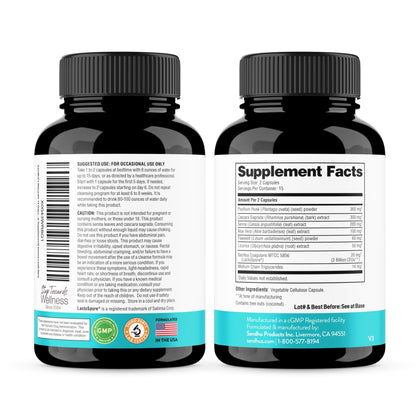 Sandhu's 15 Day Gut Cleanse Colon Detox for Women & Men| Supports Colon Cleansing & Digestive Health| Senna, Cascara Sagrada, Psyllium Husk & Probiotics - dailyvitalstore