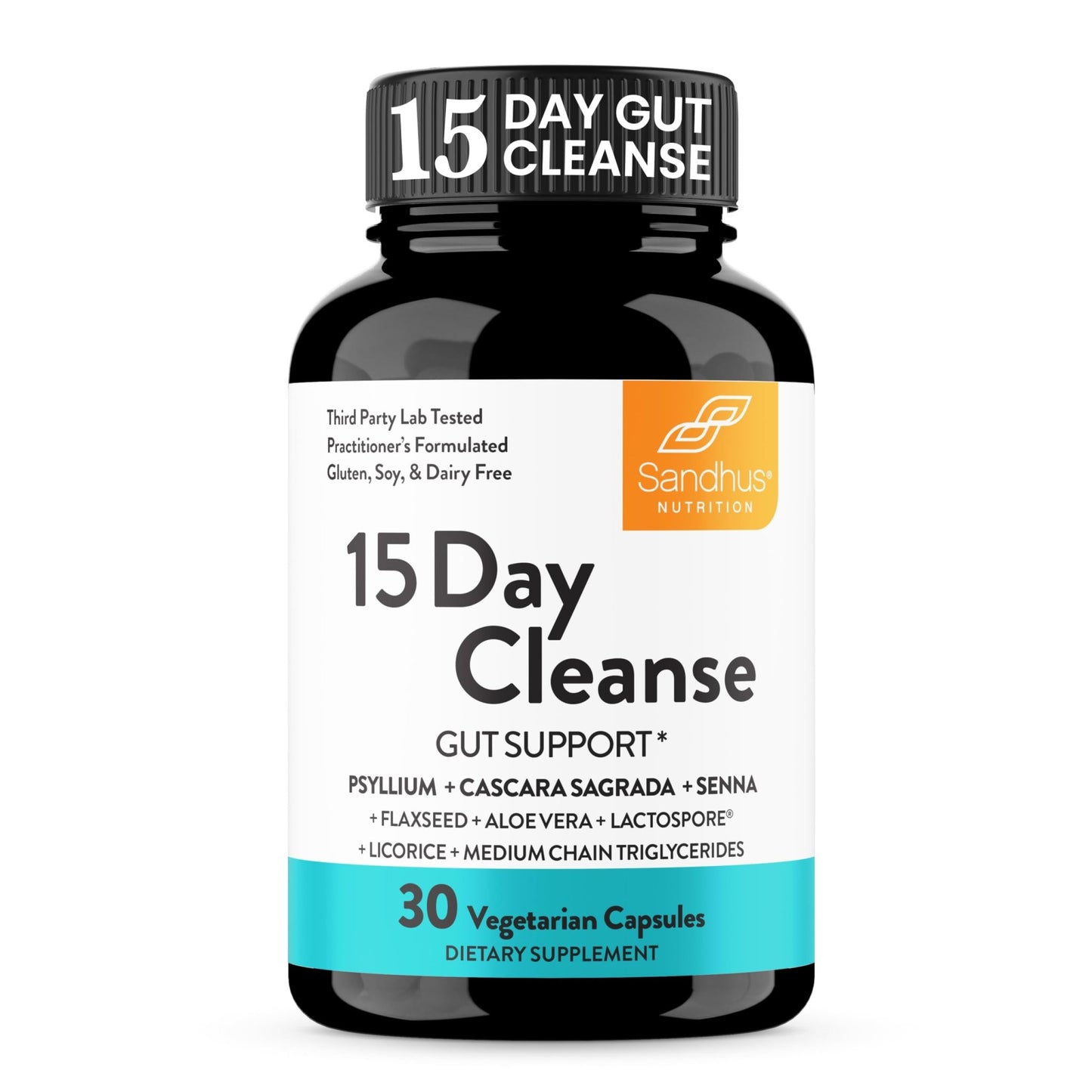 Sandhu's 15 Day Gut Cleanse Colon Detox for Women & Men| Supports Colon Cleansing & Digestive Health| Senna, Cascara Sagrada, Psyllium Husk & Probiotics - dailyvitalstore