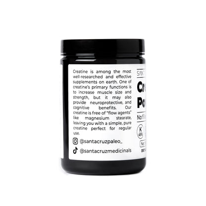 Santa Cruz Paleo, Creatine Monohydrate Powder Micronized, Unflavored Pre Workout and Muscle Support Supplement, Gluten Free Keto, Mix with Water or Shakes - dailyvitalstore