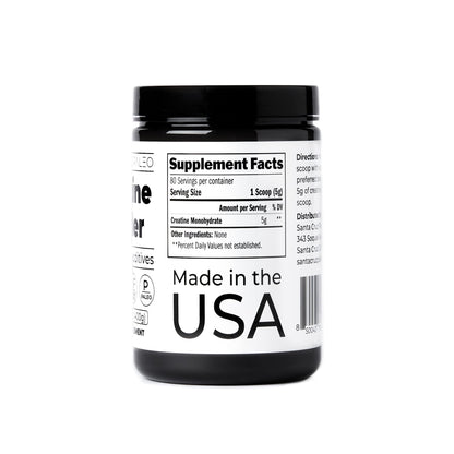 Santa Cruz Paleo, Creatine Monohydrate Powder Micronized, Unflavored Pre Workout and Muscle Support Supplement, Gluten Free Keto, Mix with Water or Shakes - dailyvitalstore