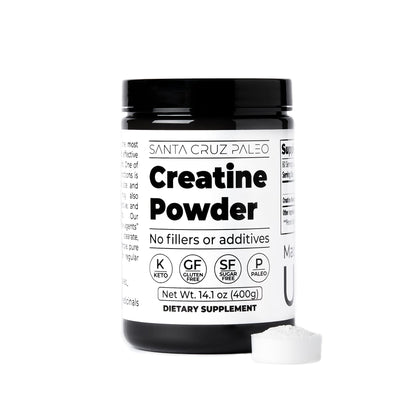 Santa Cruz Paleo, Creatine Monohydrate Powder Micronized, Unflavored Pre Workout and Muscle Support Supplement, Gluten Free Keto, Mix with Water or Shakes - dailyvitalstore