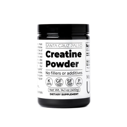 Santa Cruz Paleo, Creatine Monohydrate Powder Micronized, Unflavored Pre Workout and Muscle Support Supplement, Gluten Free Keto, Mix with Water or Shakes - dailyvitalstore