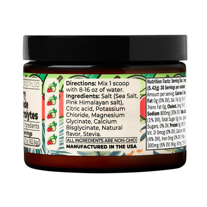 Santa Cruz Paleo Electrolyte Powder, Cherry Limeade, Sugar Free Hydration Drink Mix with Himalayan Pink Salt, Sea Salt, Magnesium Glycinate, Potassium Chloride - dailyvitalstore