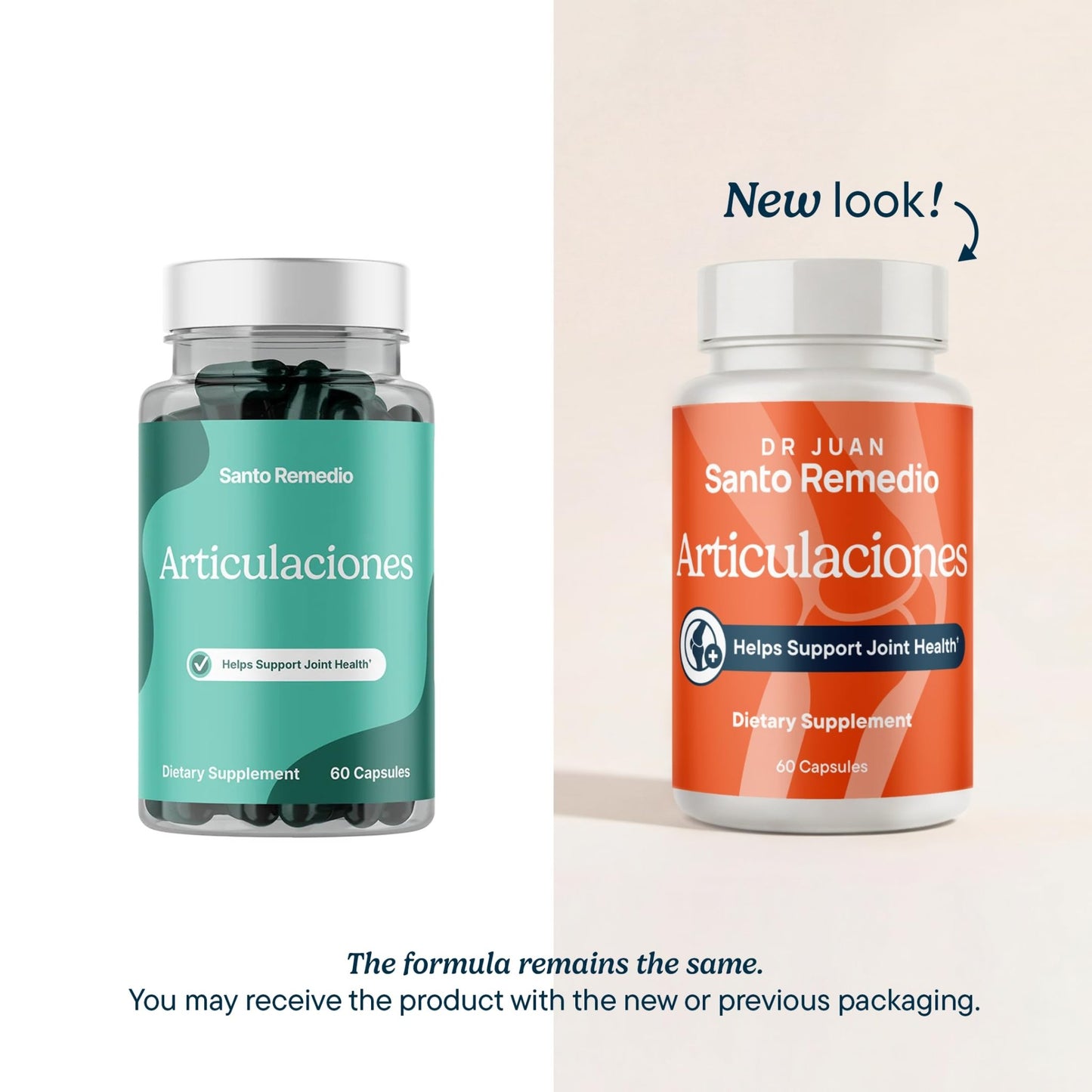 Santo Remedio Articulaciones, Joint Health Support, Promotes Joint Comfort and Function, Contains Clinically Proven Ingredients, TamaFlex™, 60 Servings - dailyvitalstore
