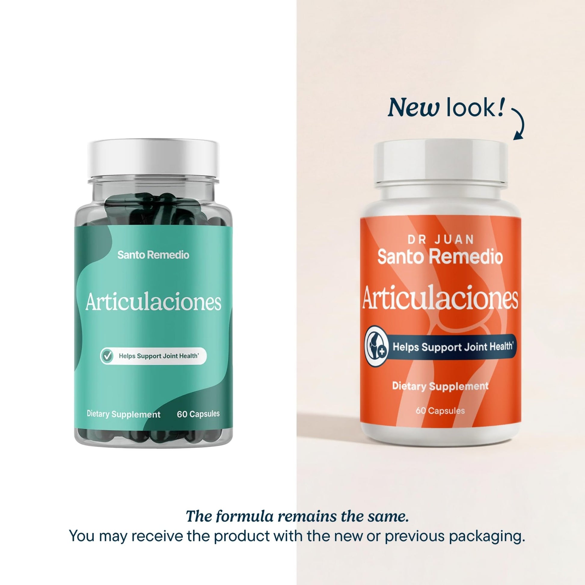 Santo Remedio Articulaciones, Joint Health Support, Promotes Joint Comfort and Function, Contains Clinically Proven Ingredients, TamaFlex™, 60 Servings - dailyvitalstore
