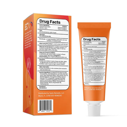 Santo Remedio Pain Relief Cream with Lidocaine & Menthol, Fast-Absorbing Non-Greasy Topical for Joint & Muscle Pain, Joint Support with MSM & Glucosamine, by Dr. Juan Rivera - dailyvitalstore