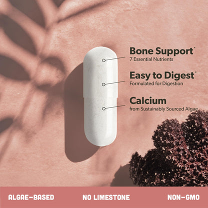 sapling Calcium Supplement - Whole Food with Vitamin K2 & D3, Magnesium, Zinc, Boron, Mineral Complex. Sourced Sustainably from Red Algae. for Bone Strength - dailyvitalstore