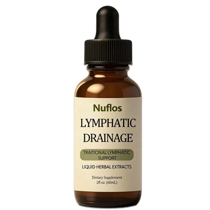 SAPURAIS Nuflos Lymphatic Drainage Drops, Supports Fluid Balance & Immune Health, 2 fl.oz - dailyvitalstore