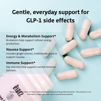 Sarez Support Capsules — Methylated Vitamins & Chelated Minerals — Energy, Metabolism, Hair & Daily Nutrient Support — with Ginger for Nausea — Gentle on Stomach — 30 Day Supply - dailyvitalstore