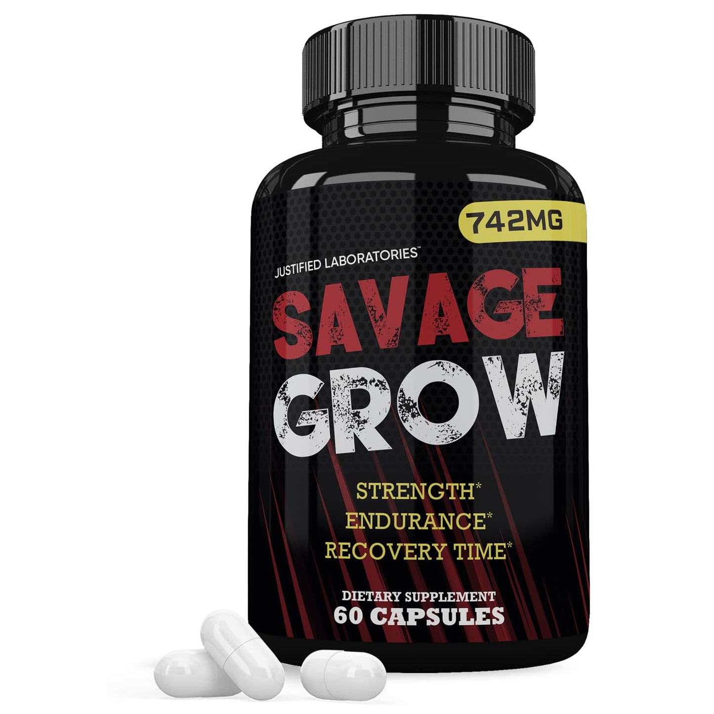 Savage Grow 742MG All Natural Advanced Men's Health Formula 60 Capsules - dailyvitalstore