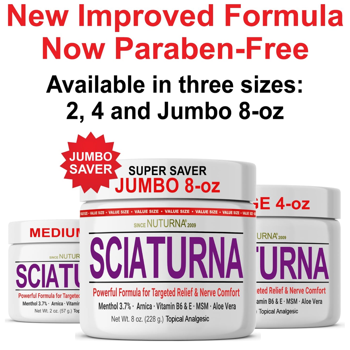 Sciatica Nerve Cream - Maximum Strength Comfort Cream for Feet, Hands, Legs, Toes, Back - Natural Ultra Strength Arnica, MSM, Menthol, Soothing Comfort, 2 Oz - dailyvitalstore