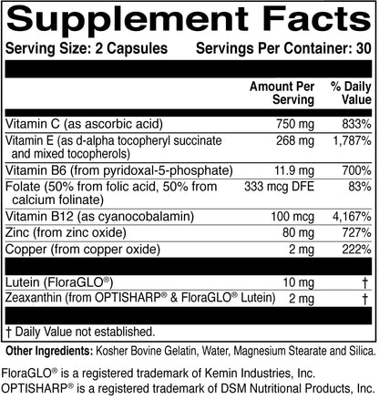 ScienceBased Health MacularProtect AREDS 2 Formula – Eye Health Vitamin & Mineral Supplement with Lutein, Zeaxanthin & B Vitamins for Macular & Vision Support – 60 Capsules - dailyvitalstore