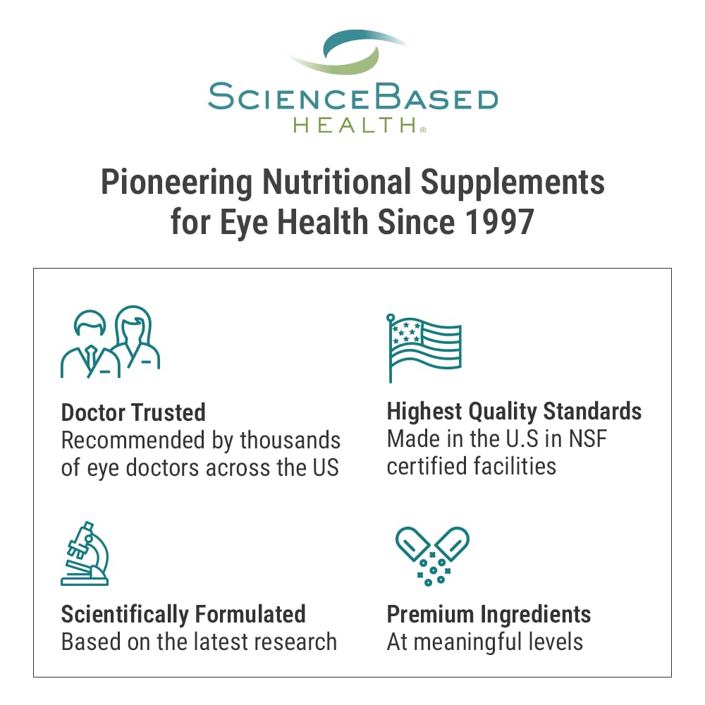 ScienceBased Health MacularProtect AREDS 2 Formula – Eye Health Vitamin & Mineral Supplement with Lutein, Zeaxanthin & B Vitamins for Macular & Vision Support – 60 Capsules - dailyvitalstore
